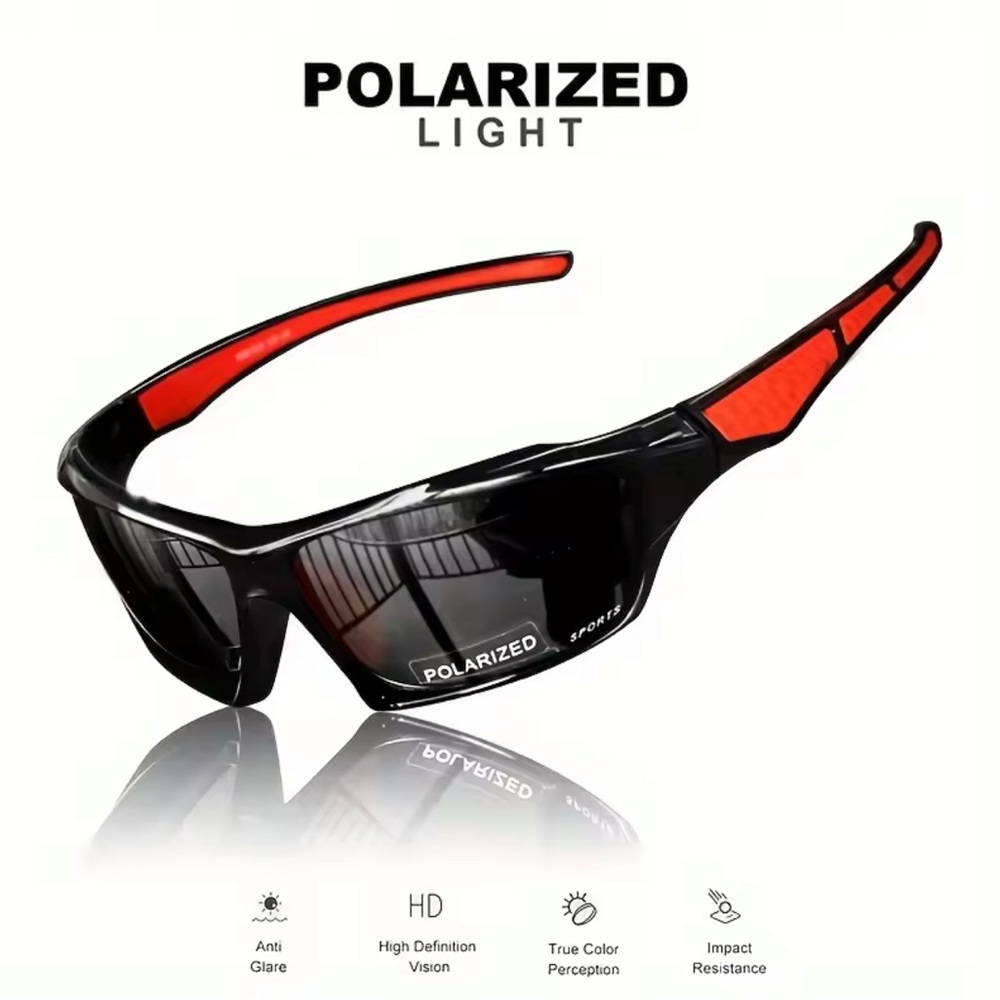 3PCS Polarized Sports Sunglasses Men Women Fishing Running Cycling UV400 Shades - Picture 8 of 9